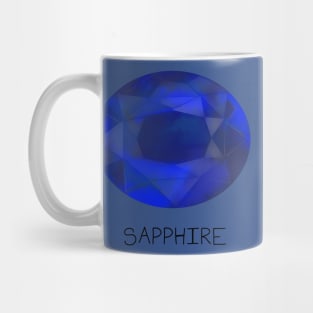 Sapphire Crystal September Birthstone Mug